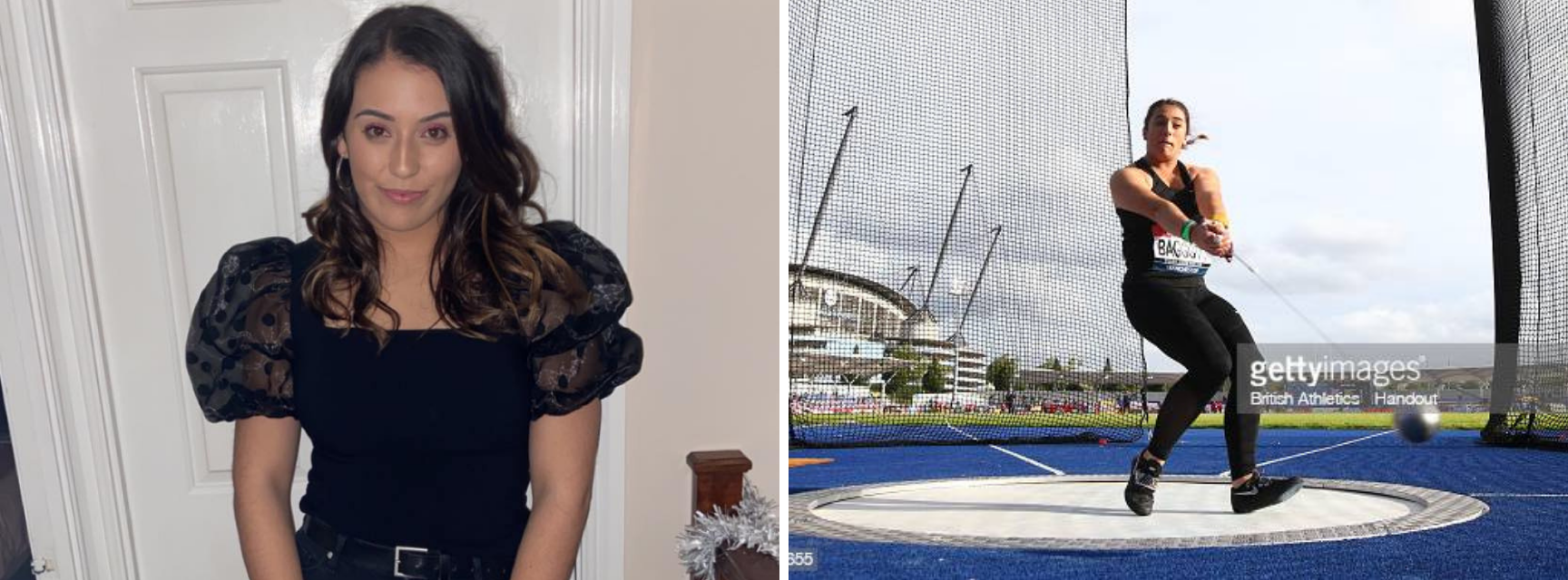 Phoebe Baggott profile picture and competing in hammer throw